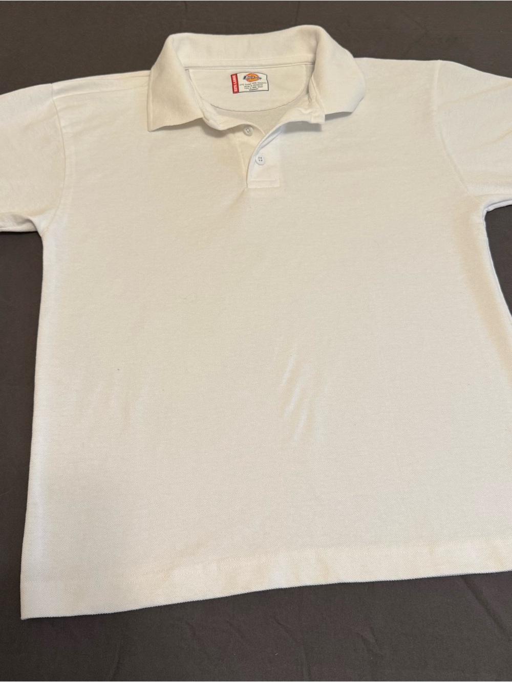 Dickies Kids Cream-White Polo Shirt